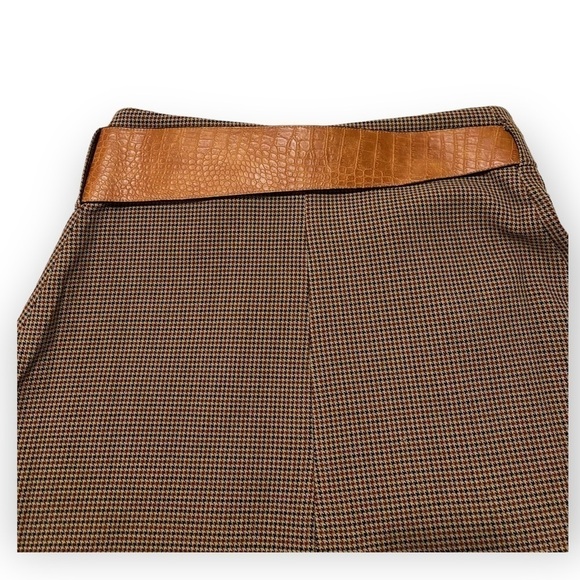 NWT Divine Heritage Asymmetrical Plaid Wrap Mini Skirt, Size S‎ - Picture 9 of 14